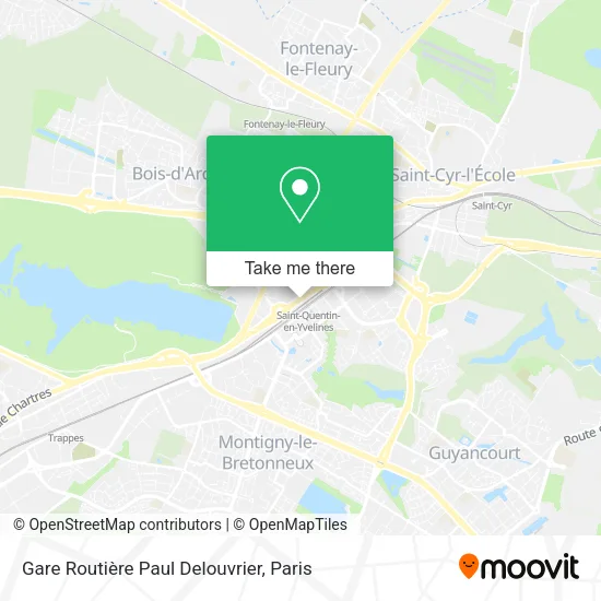 Gare Routière Paul Delouvrier map