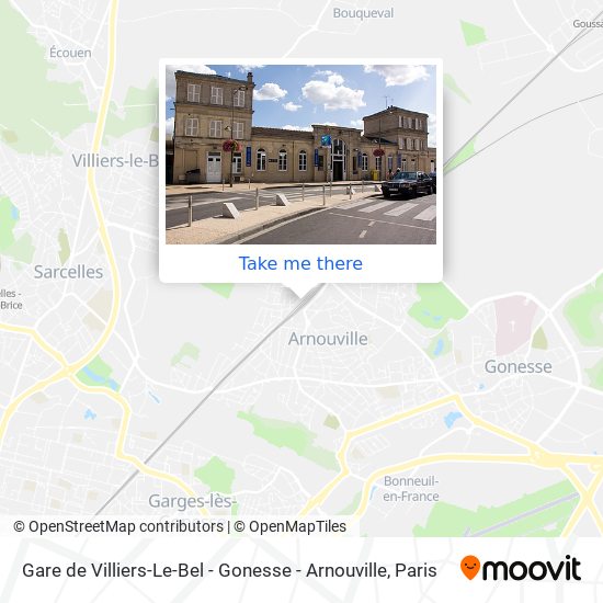 Mapa Gare de Villiers-Le-Bel - Gonesse - Arnouville