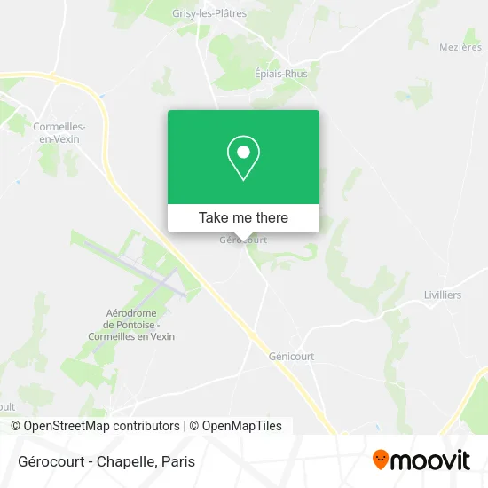 Gérocourt - Chapelle map