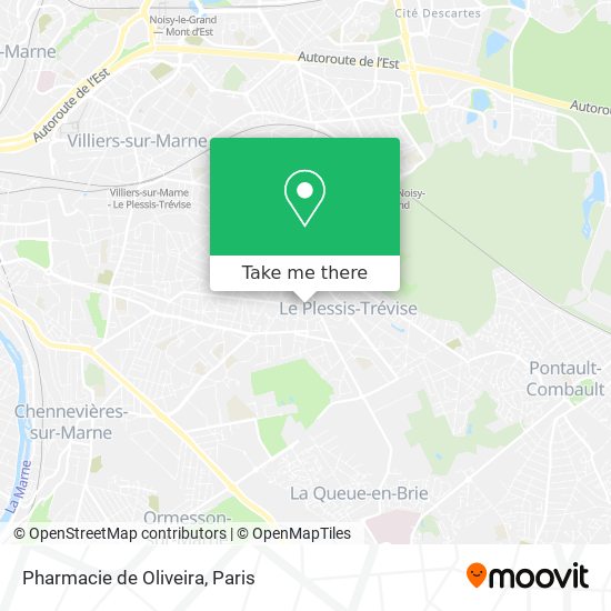 Pharmacie de Oliveira map