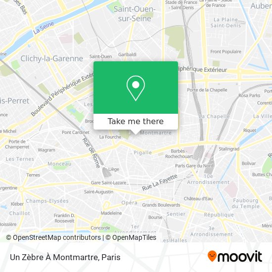 Un Zèbre À Montmartre map