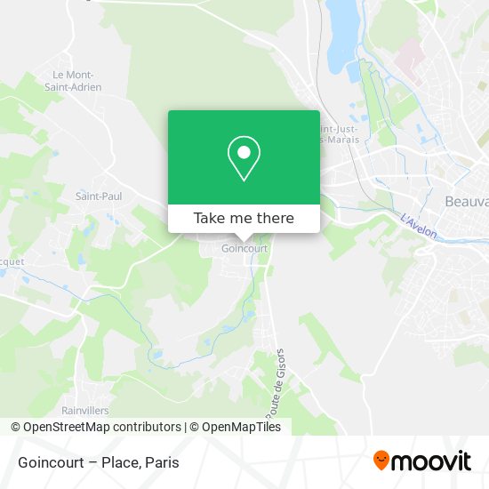 Goincourt – Place map