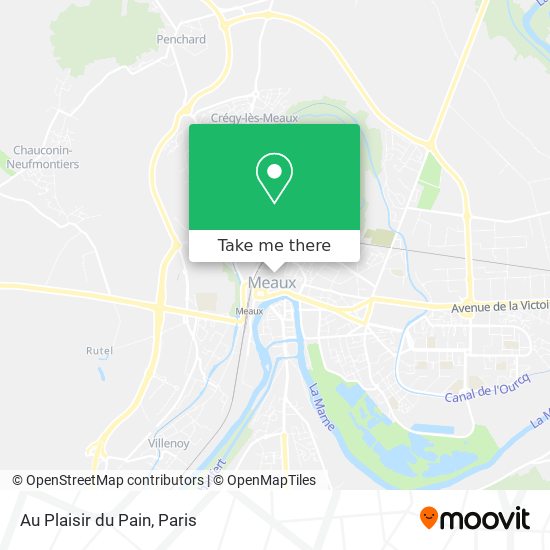 Au Plaisir du Pain map