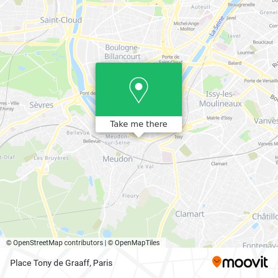 Mapa Place Tony de Graaff