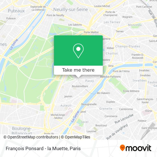 François Ponsard - la Muette map