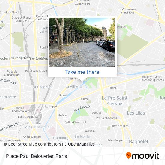 Place Paul Delouvrier map