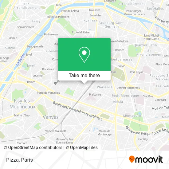 Pizza map