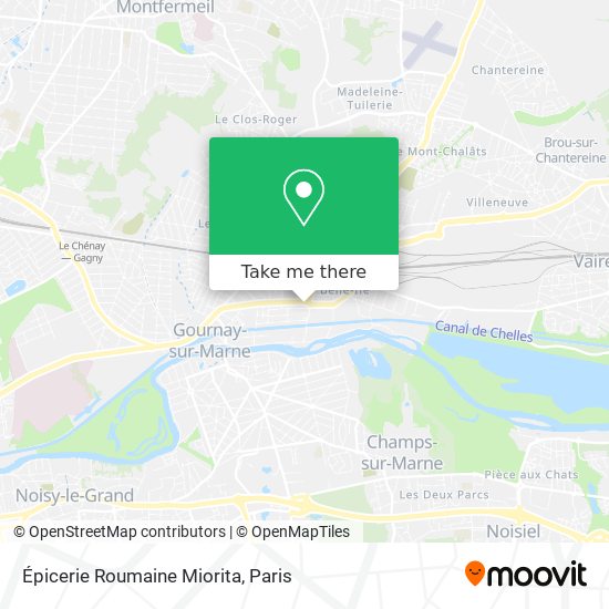 Mapa Épicerie Roumaine Miorita