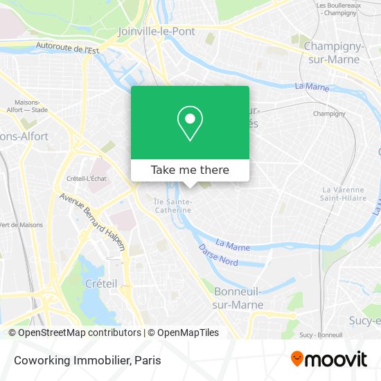 Coworking Immobilier map