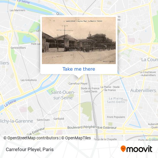 Carrefour Pleyel map