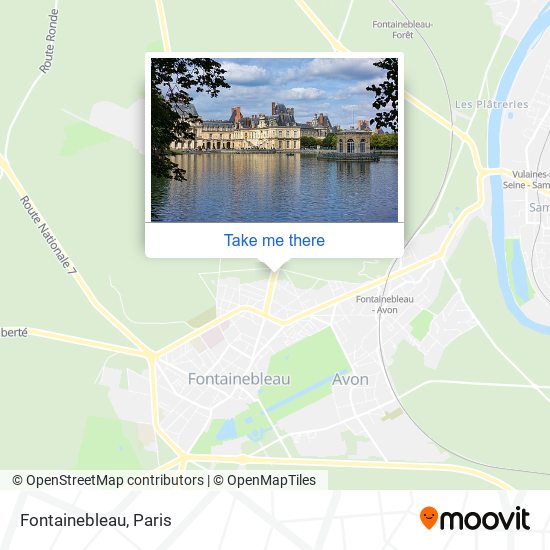 Mapa Fontainebleau