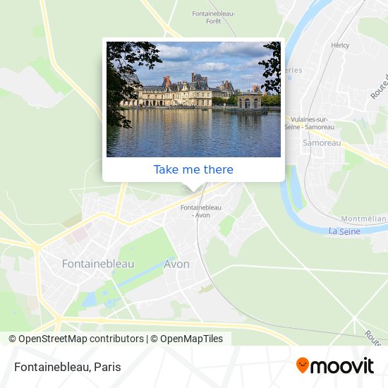 Mapa Fontainebleau