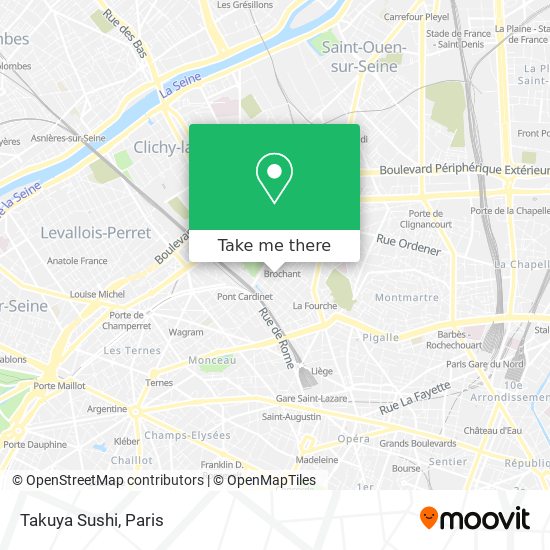 Takuya Sushi map