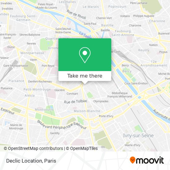 Declic Location map