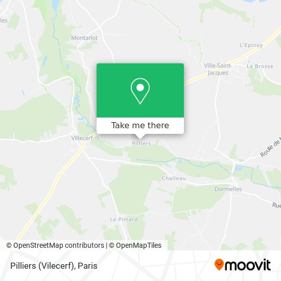 Pilliers (Vilecerf) map