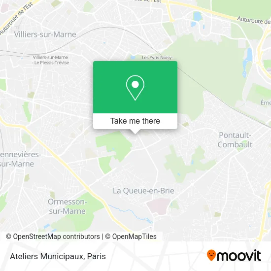 Ateliers Municipaux map