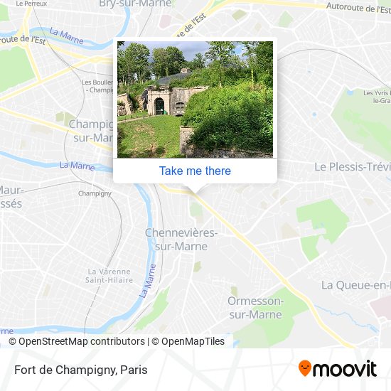 Mapa Fort de Champigny