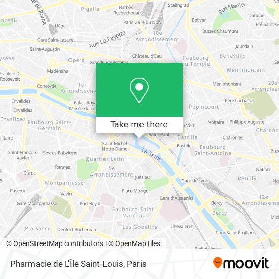 Pharmacie de L'Île Saint-Louis map