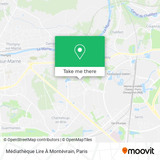 Médiathèque Lire À Montévrain map