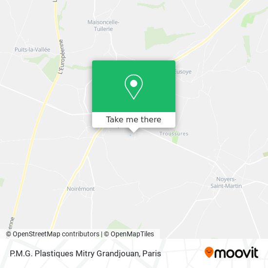 Mapa P.M.G. Plastiques Mitry Grandjouan