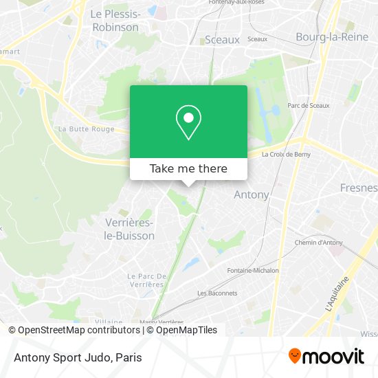 Mapa Antony Sport Judo