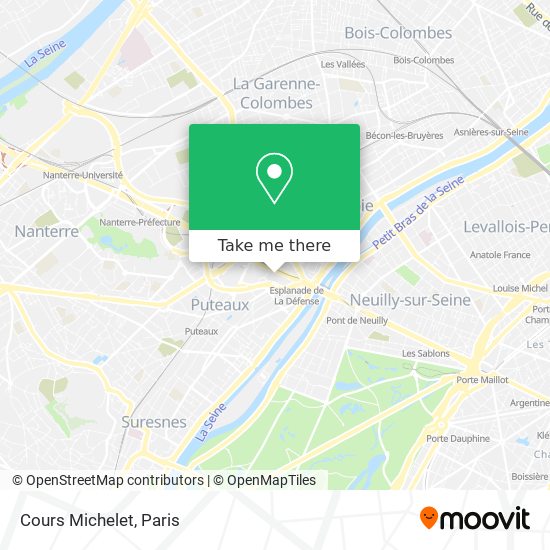Cours Michelet map