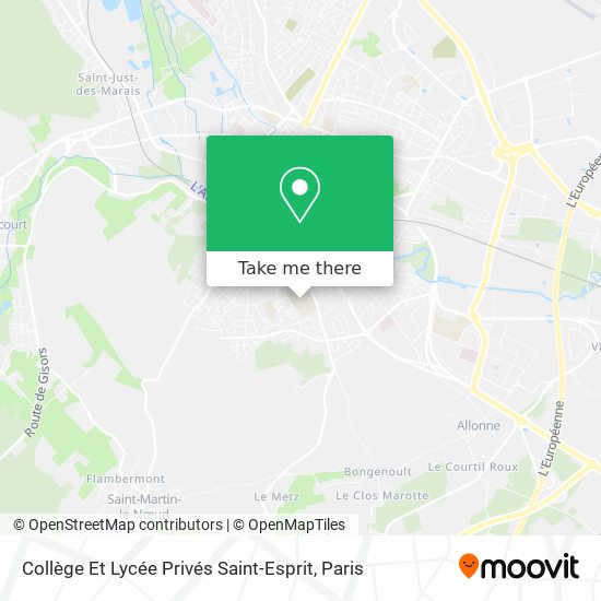 Collège Et Lycée Privés Saint-Esprit map