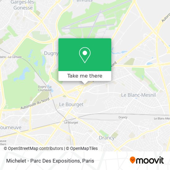 Michelet - Parc Des Expositions map