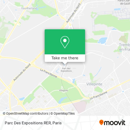 Parc Des Expositions RER map