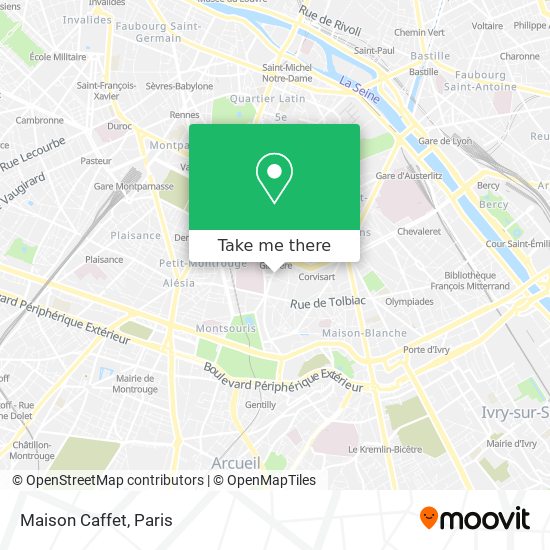 Maison Caffet map