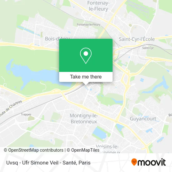 Uvsq - Ufr Simone Veil - Santé map