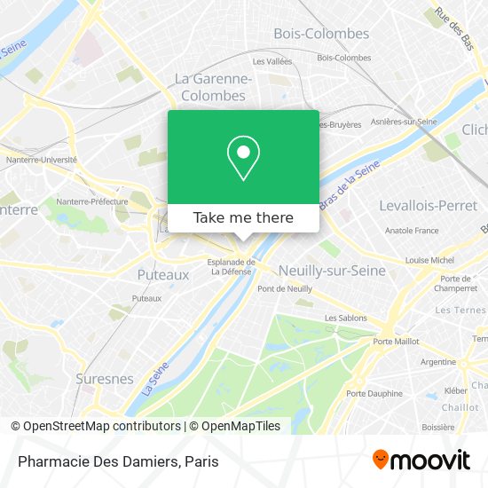 Mapa Pharmacie Des Damiers