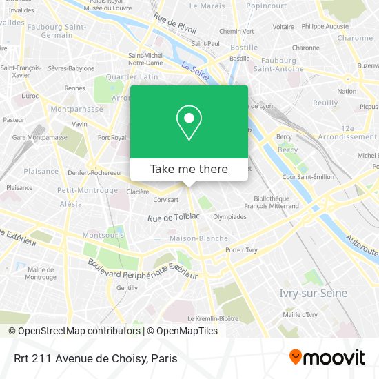 Rrt 211 Avenue de Choisy map