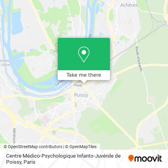 Mapa Centre Médico-Psychologique Infanto-Juvénile de Poissy