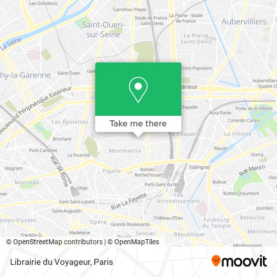 Librairie du Voyageur map
