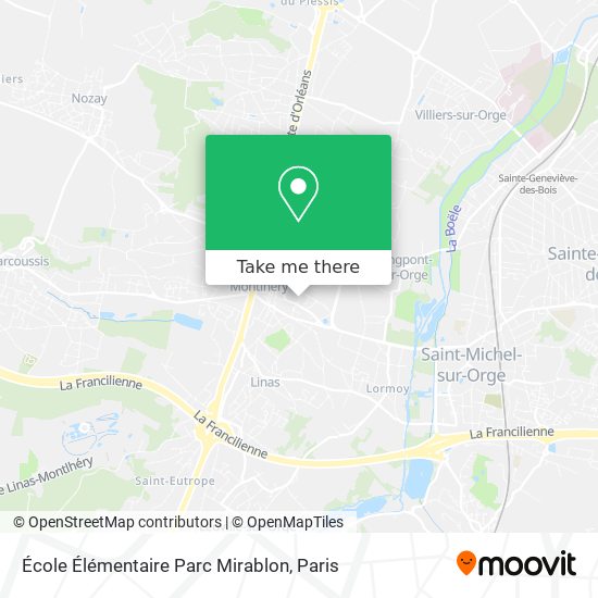 Mapa École Élémentaire Parc Mirablon