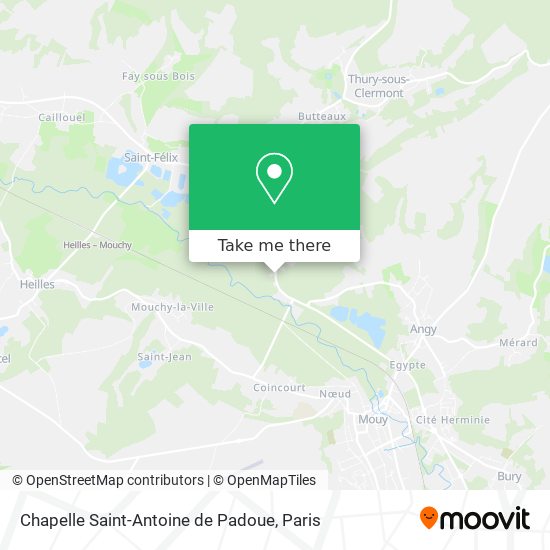 Mapa Chapelle Saint-Antoine de Padoue
