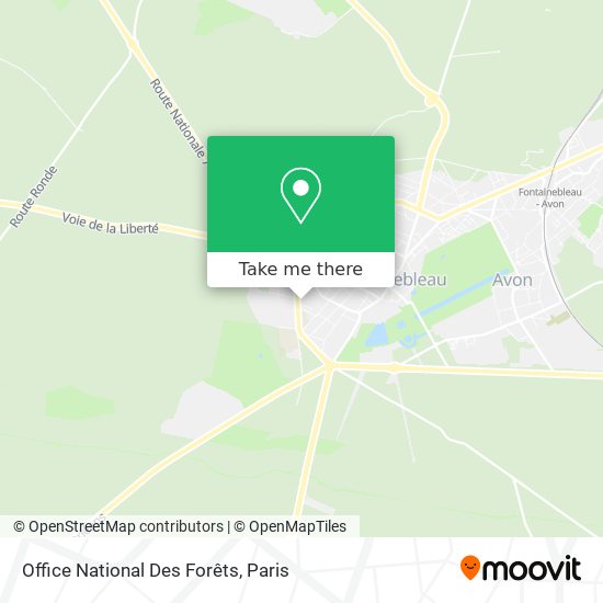 Office National Des Forêts map