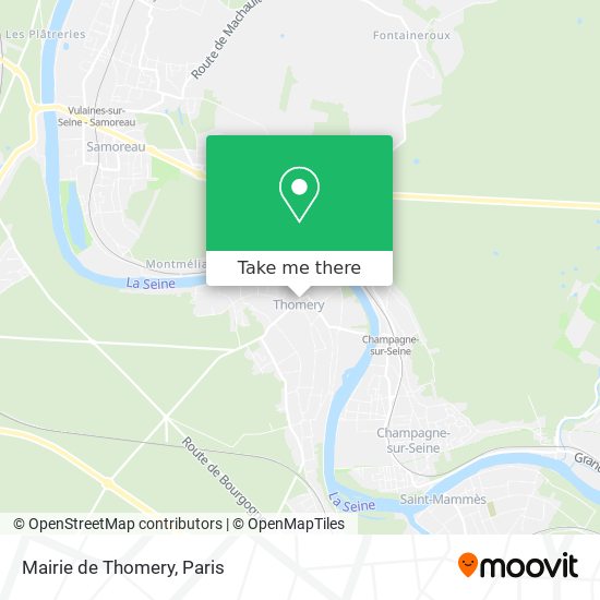 Mapa Mairie de Thomery