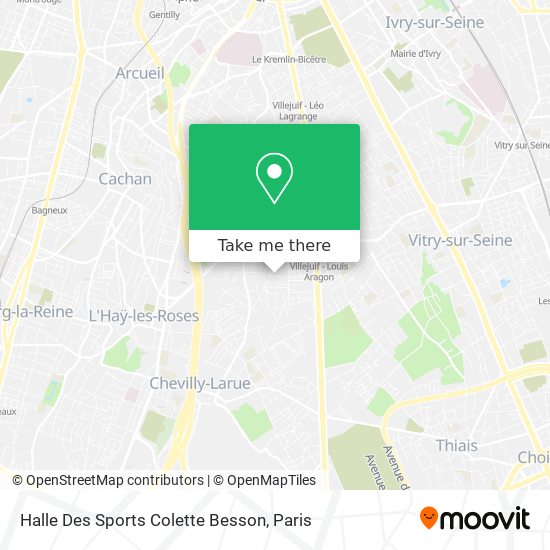 Halle Des Sports Colette Besson map