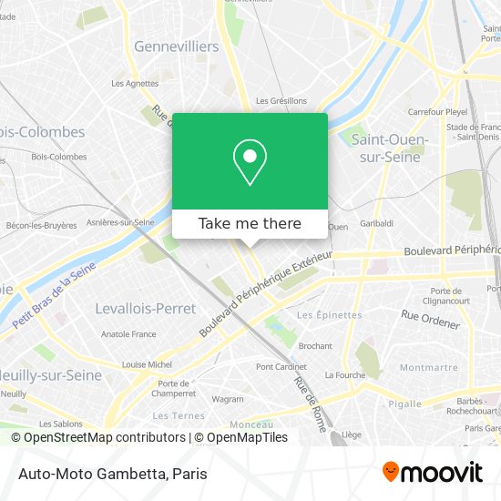 Auto-Moto Gambetta map