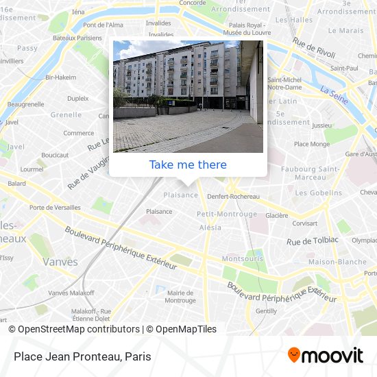 Place Jean Pronteau map