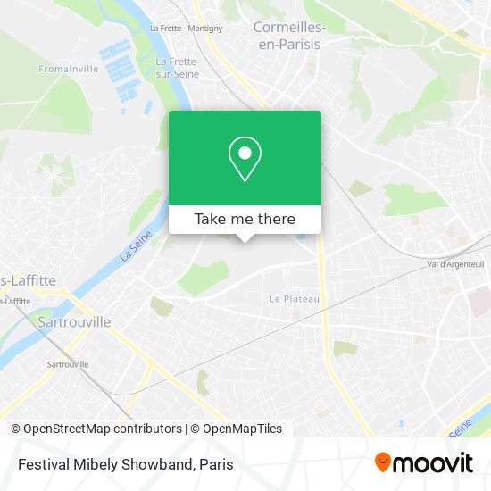 Festival Mibely Showband map