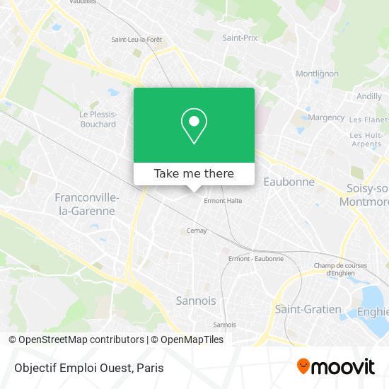 Objectif Emploi Ouest map