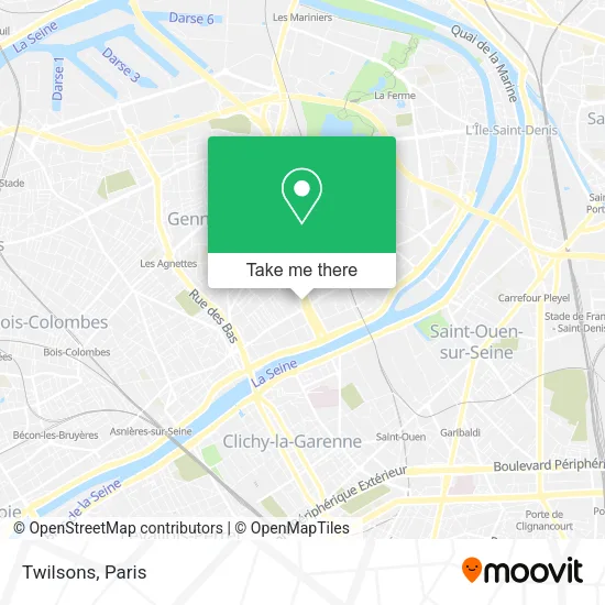 Twilsons map