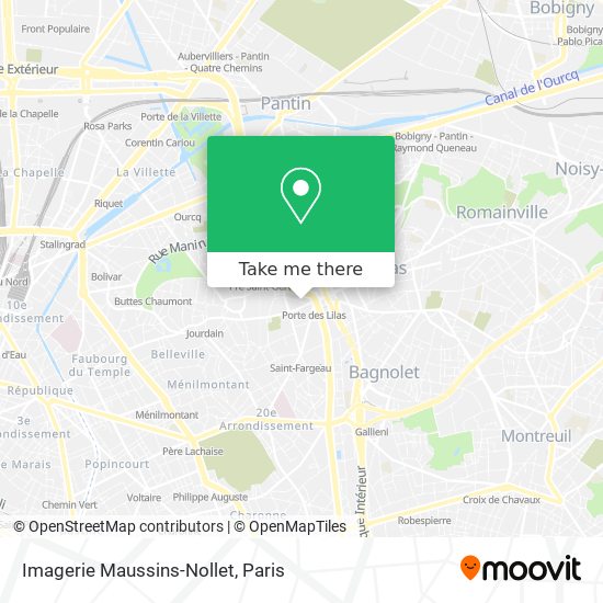 Mapa Imagerie Maussins-Nollet