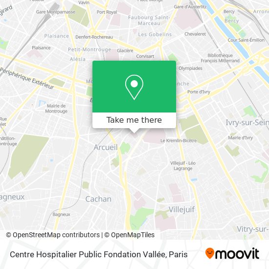 Centre Hospitalier Public Fondation Vallée map