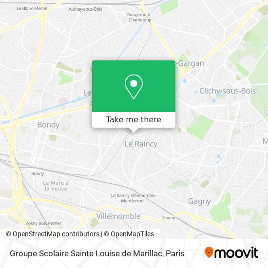 Mapa Groupe Scolaire Sainte Louise de Marillac