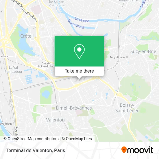 Terminal de Valenton map
