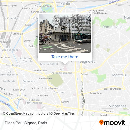 Mapa Place Paul Signac